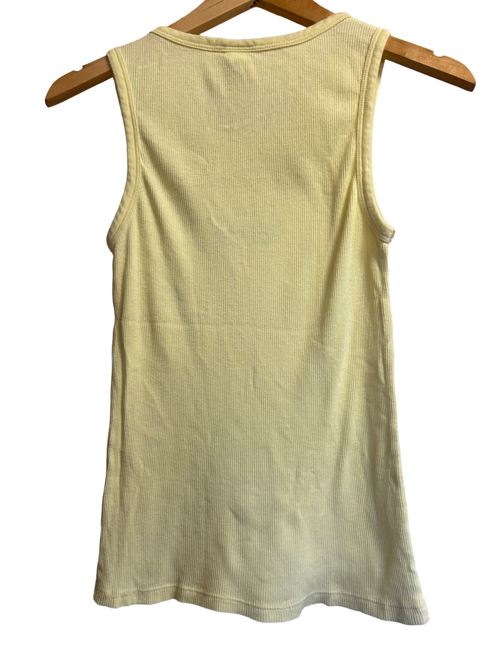Vintage NWOT Old Navy Y2K Class of 2003 Ribbed Tank Top Yellow - Picture 3 of 3